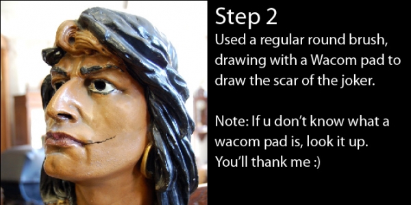 Creation of The Joker Wears Prada: Step 2